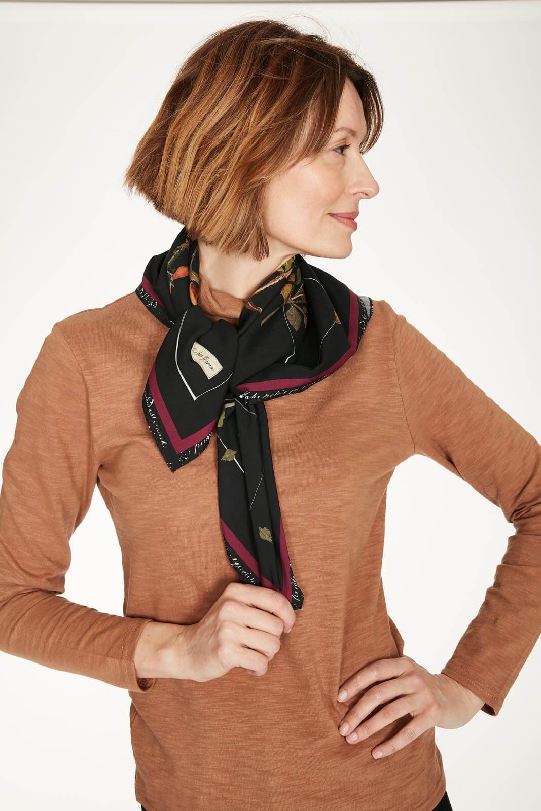 Elsie Print Tencel Scarf Gift Box