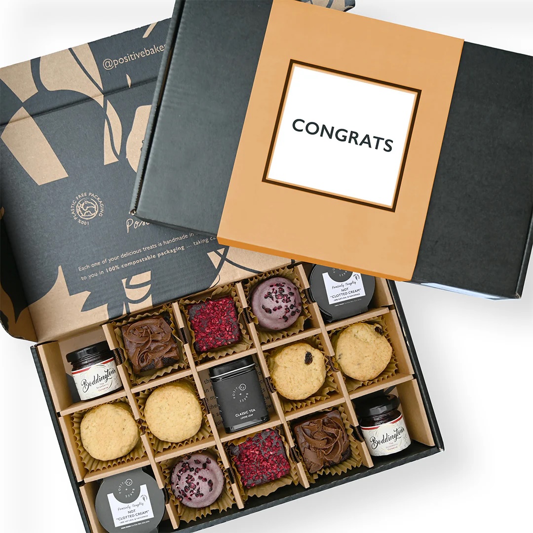 Luxury Positive Bakes Afternoon Tea Treat Box ( Serves 2)