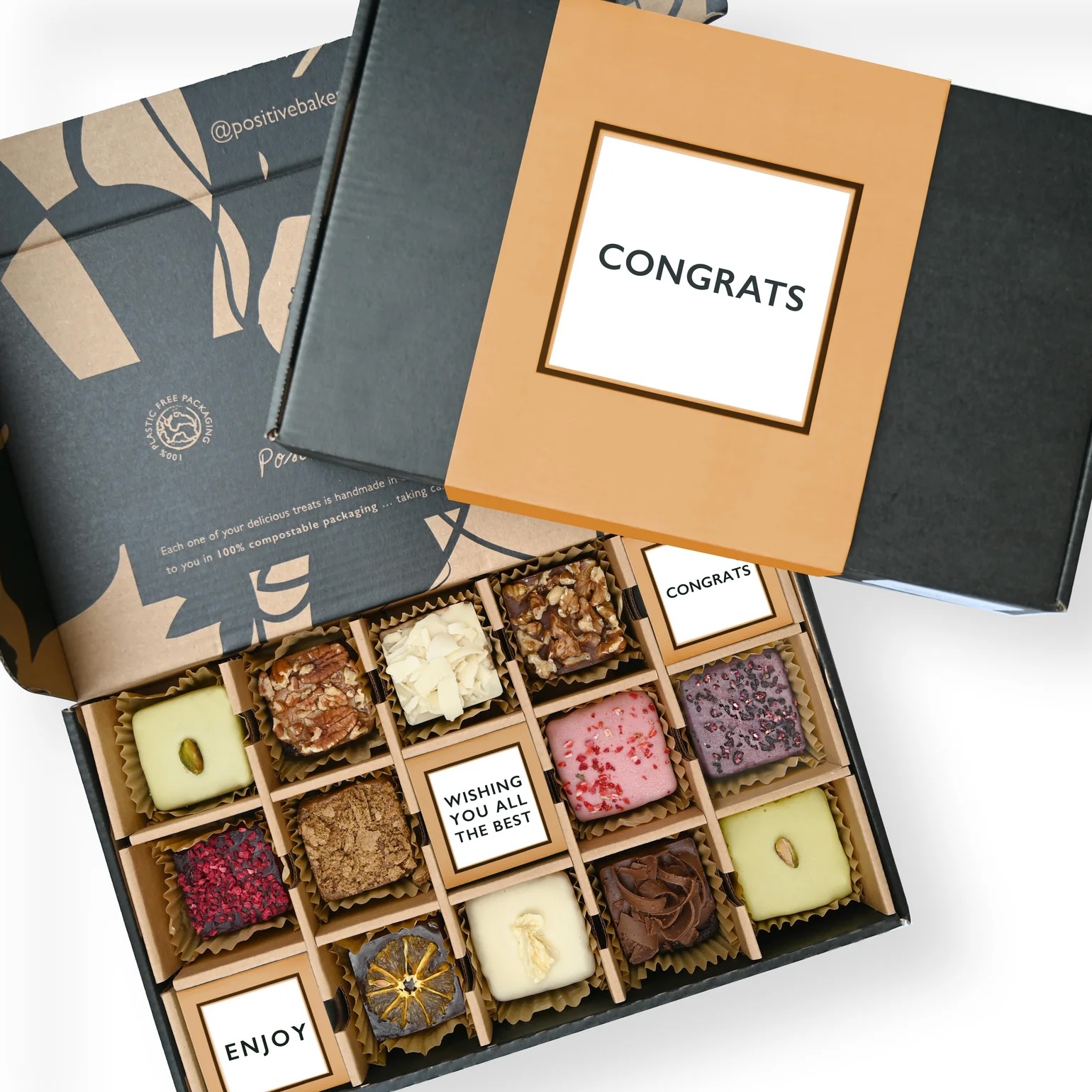 Artisan Brownie & Blondie Collection Selection of 12 Dairy-Free Haven 