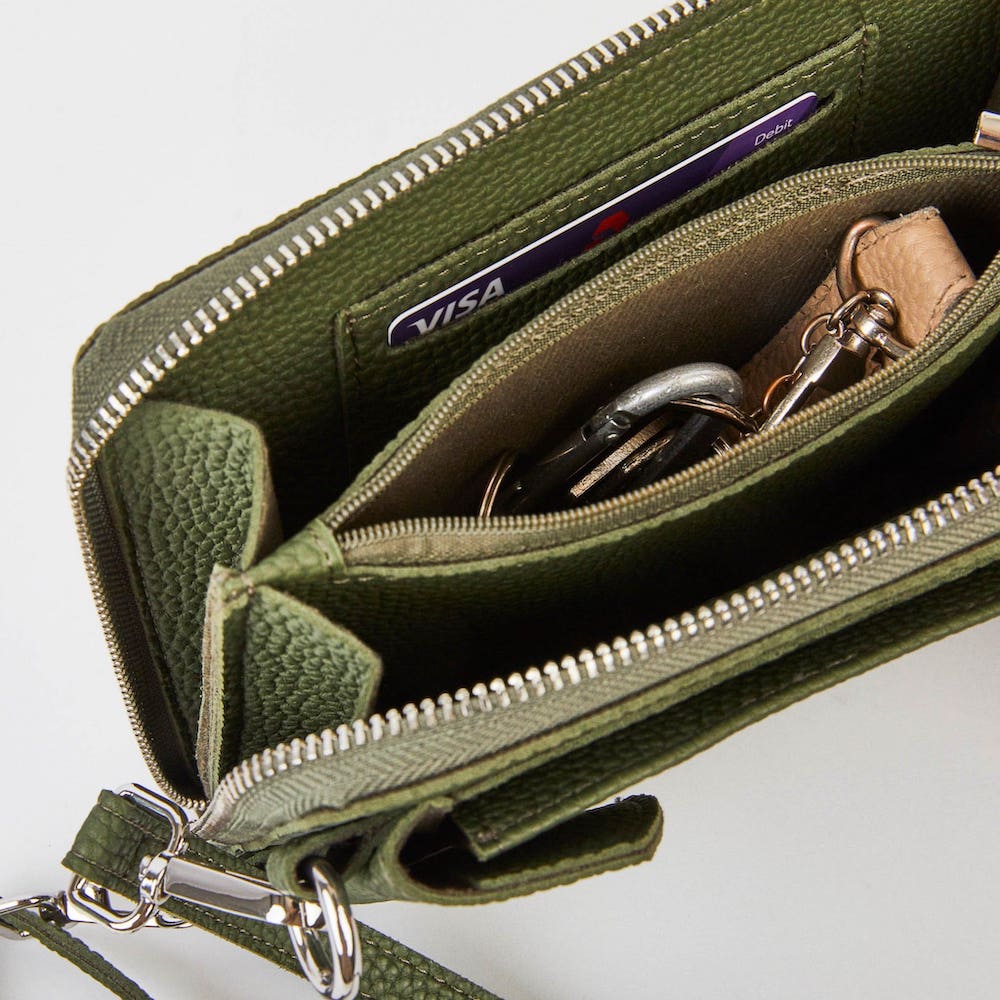 Goodeehoo Columbian Cross Body - Olive Green