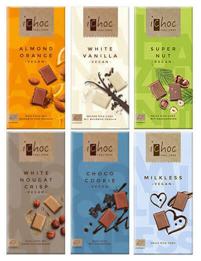 Ichoc Vegan Chocolate Selection 6x80g