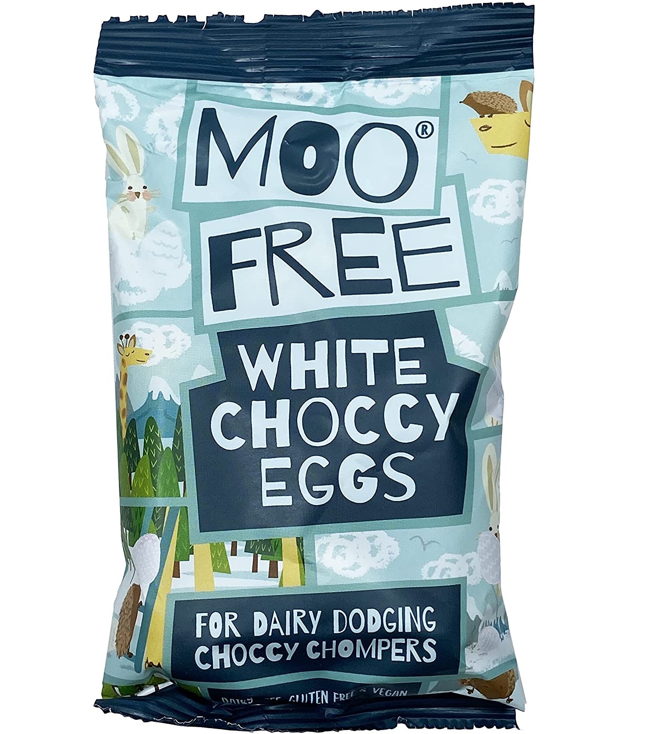 Moo Free - White Choccy Mini Easter Eggs (50g)
