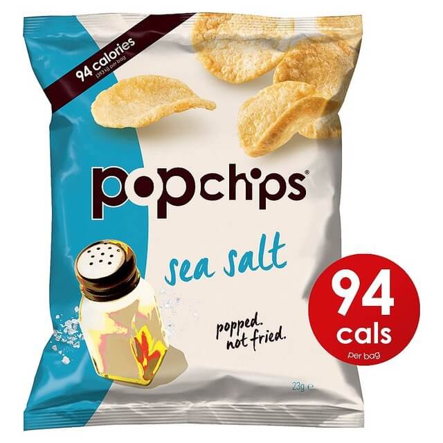 Popchips Sea Salt Potato Crisps 23g