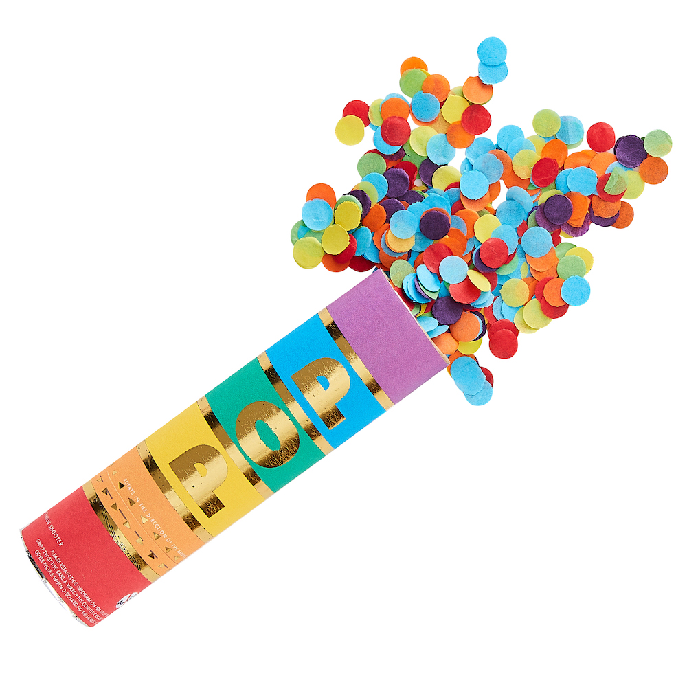 Rainbow Eco-Friendly Confetti Cannon