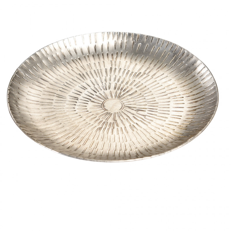 Silvered Brass Jewellery Dish