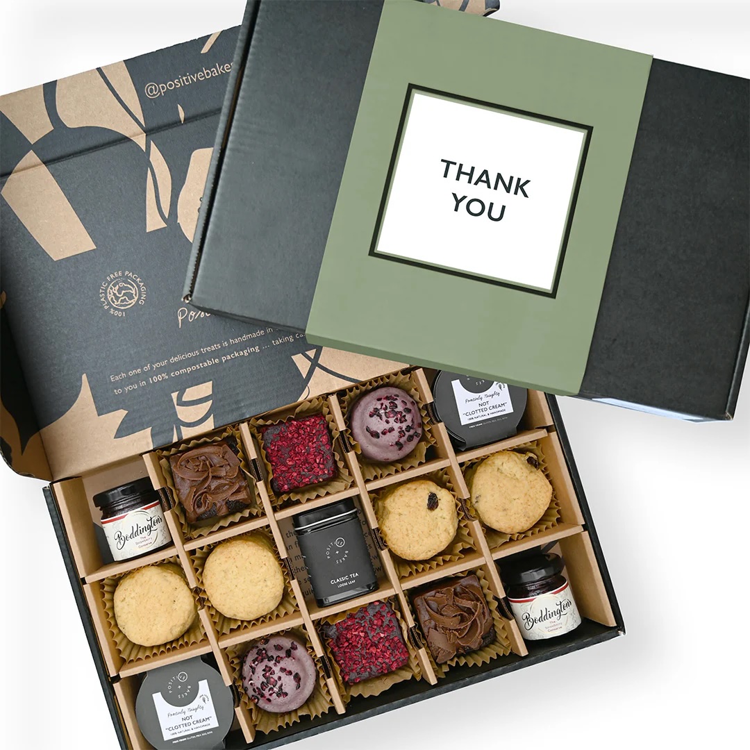 Luxury Positive Bakes Afternoon Tea Treat Box ( Serves 2)