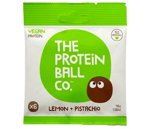 The Protein Ball Co-Lemon & Pistachio-Plant Protein Balls (case of 10)