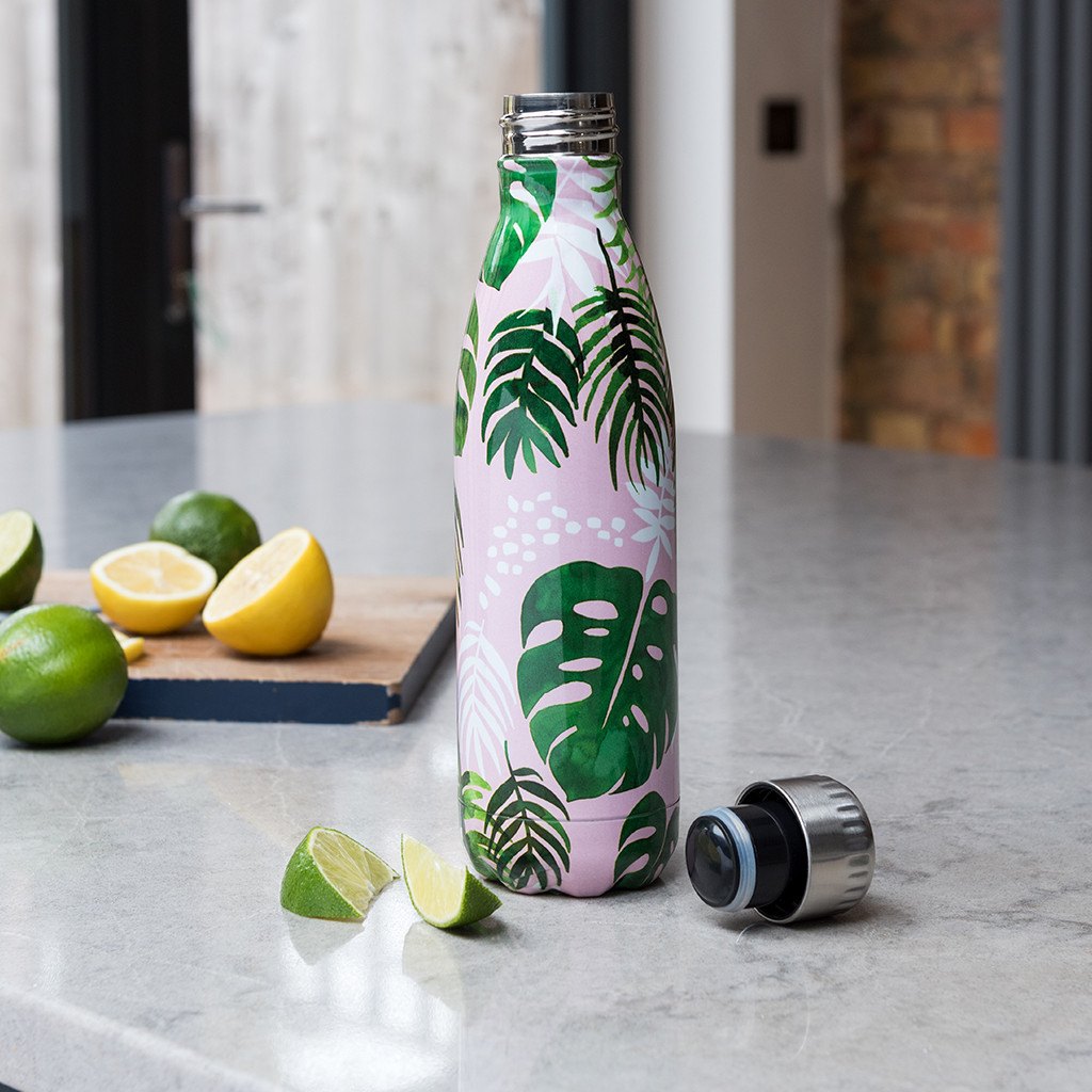 Tropical Palm Stainless Steel Eco Bottle 