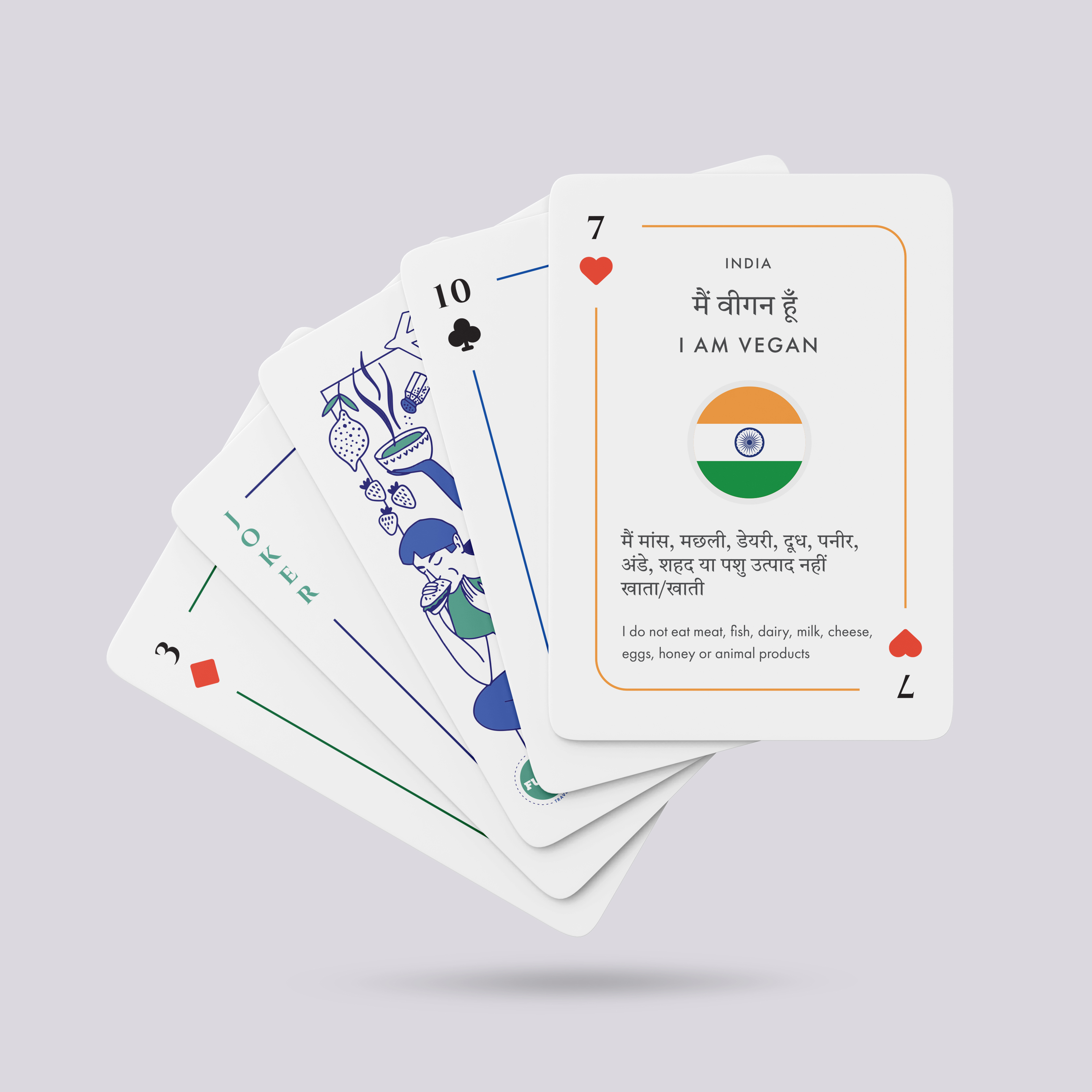 Fussy Vegan Playing Cards