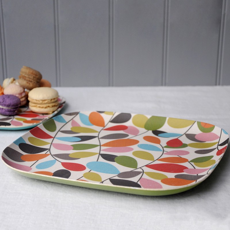 Vintage Ivy Bamboo Tableware Plate 