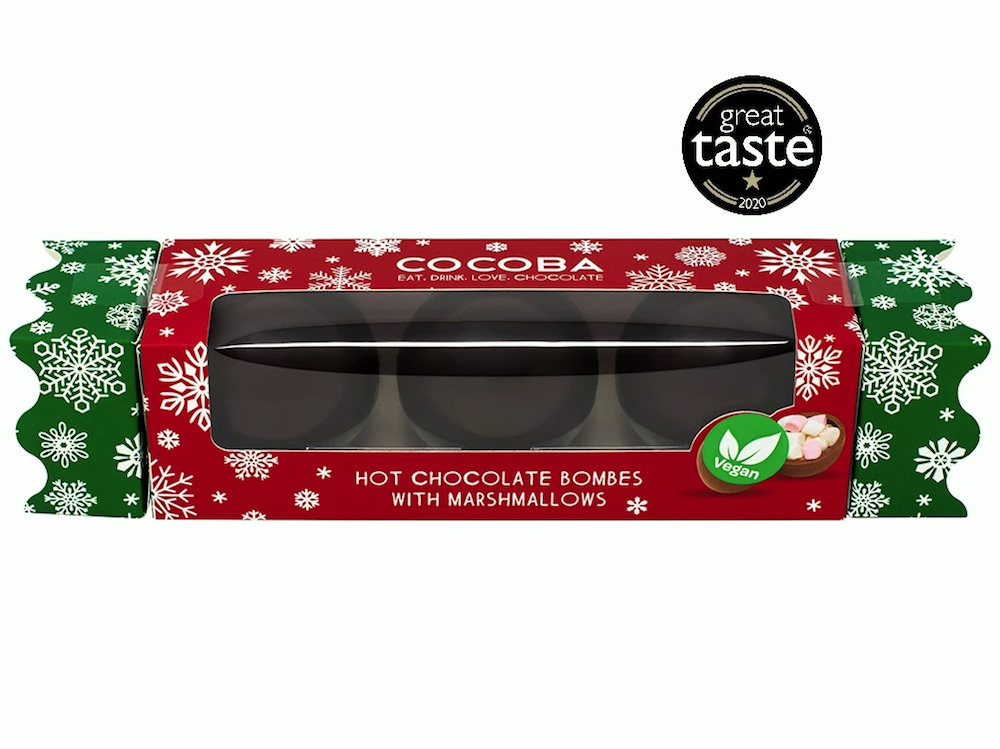 Vegan Hot Chocolate Bombes with Mini Marshmallows