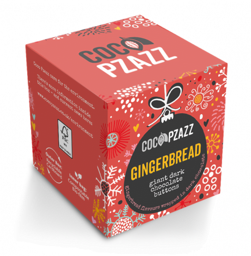 Giant Vegan Dark Chocolate Gingerbread Buttons