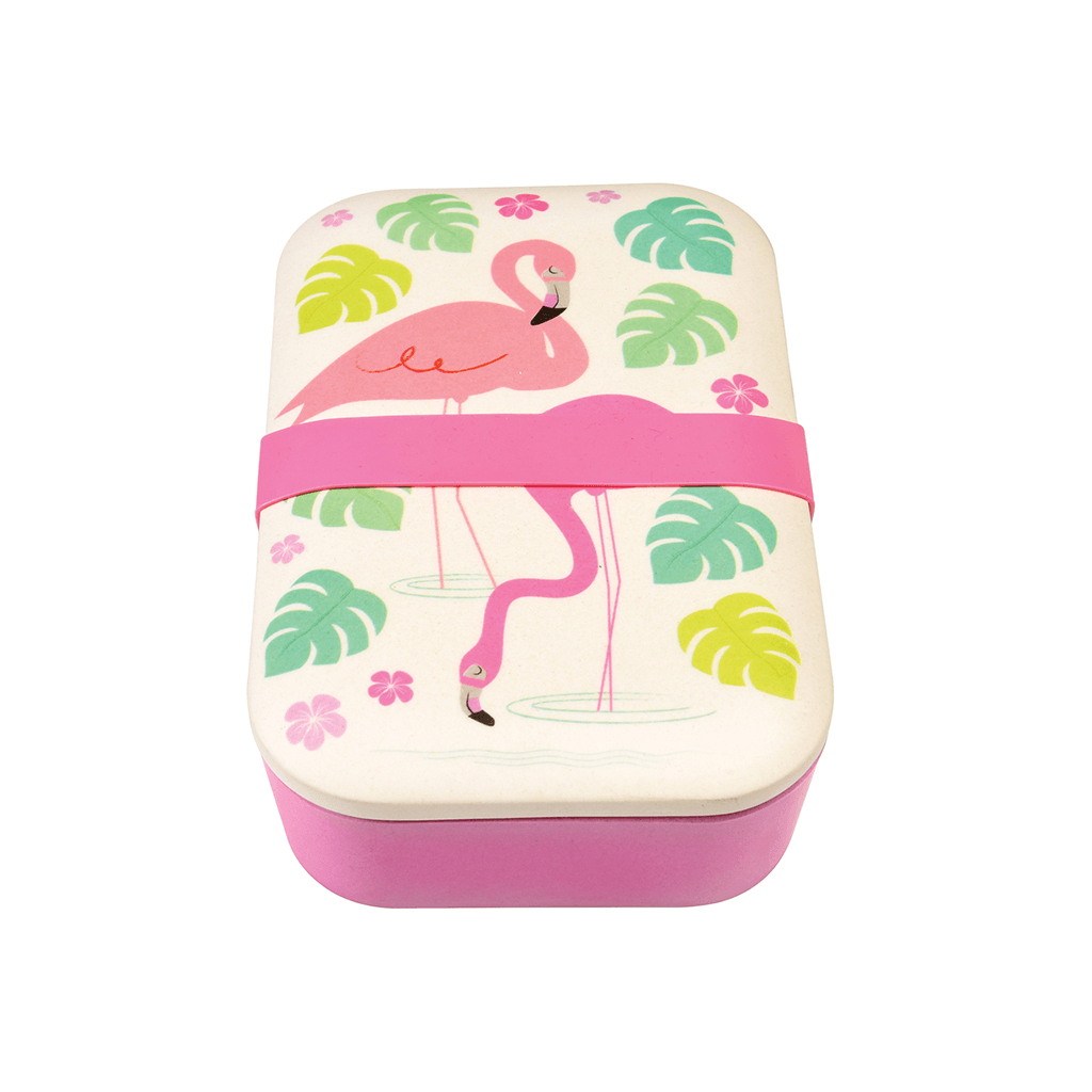 Flamingo Bay Bamboo Lunch Box