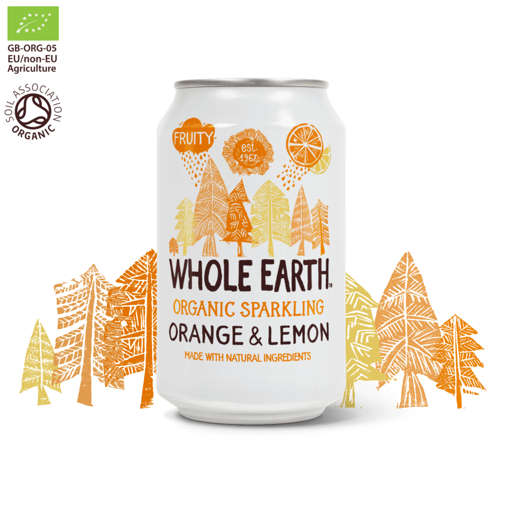 Organic Lightly Sparkling Orange & Lemon Drink 24 x 330ml 
