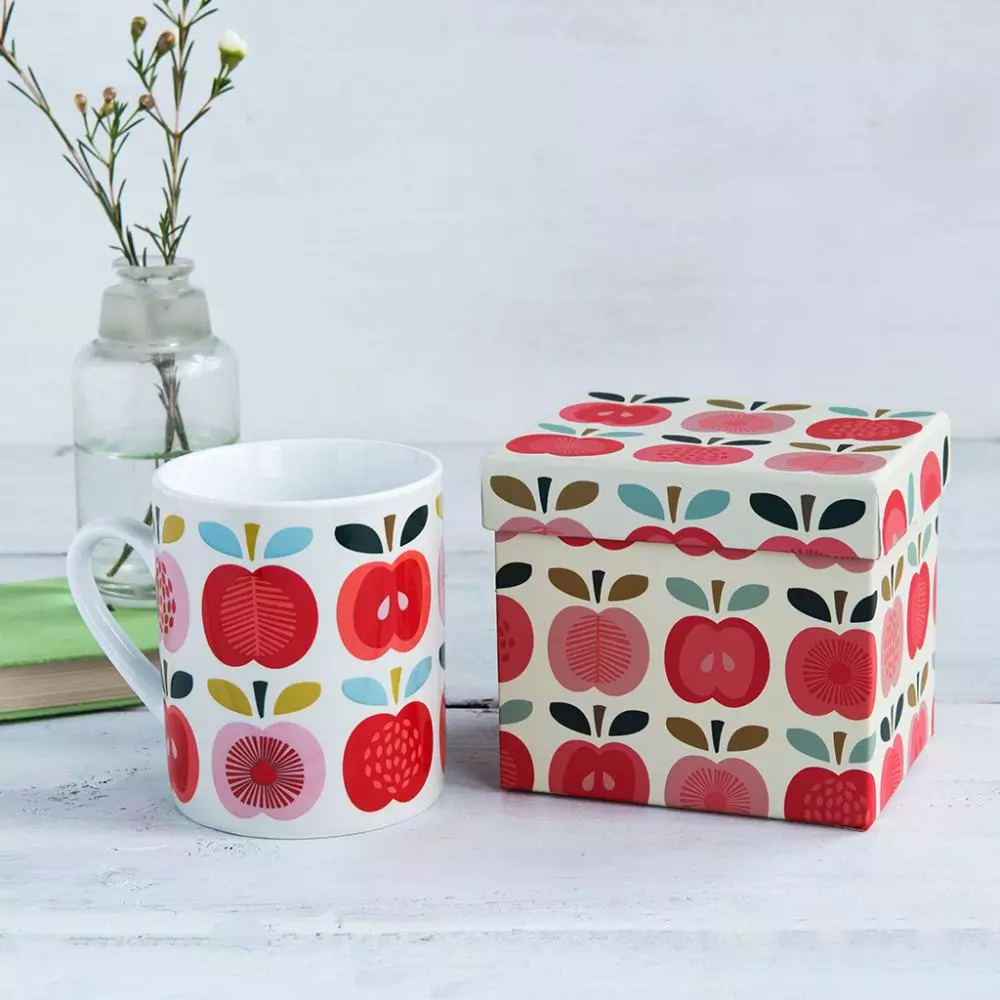 Vintage Apple Mug in Gift box